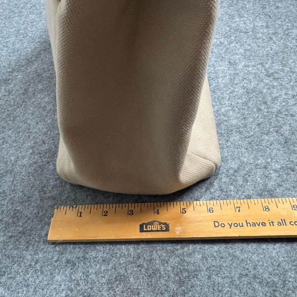 Restoration Hardware Large Heavy Duty Canvas Tote Bag with Leather Handles - Picture 16 of 16